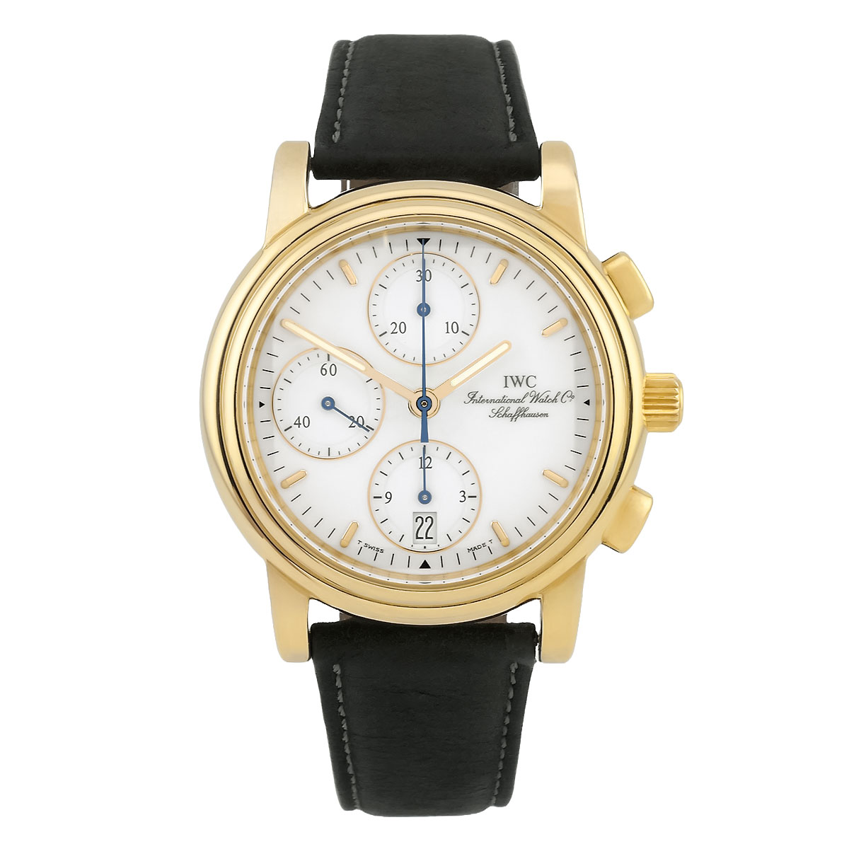 iwc-amalfi-chronograph-gelbgold-referenz-3703-front-03-2214_1 IWC | Amalfi Chronograph Gelbgold | Ref. 3703