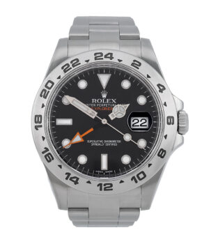 Rolex Explorer II Oyster 42 mm Oystersteel mit schwarzem Zifferblatt Referenz 216570