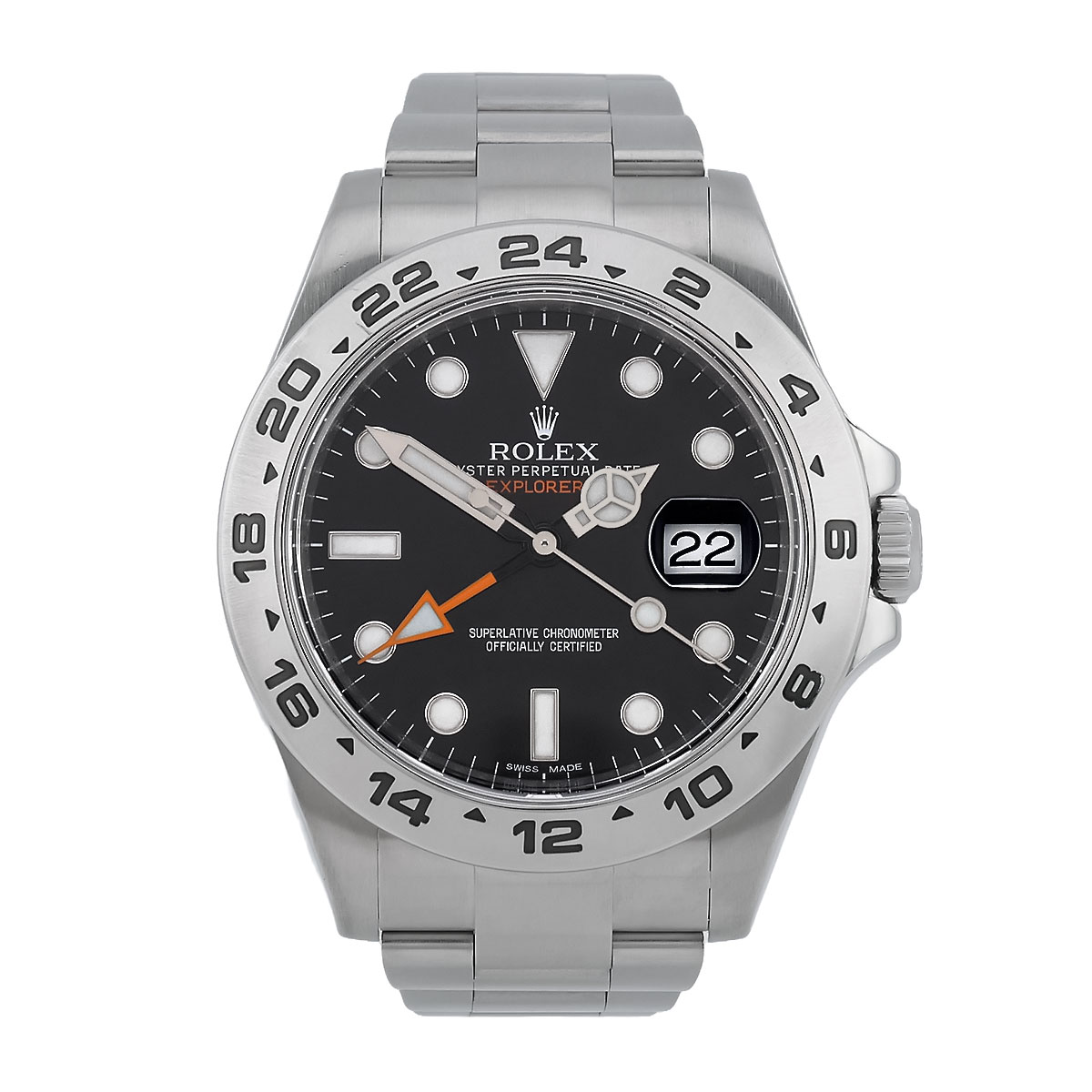rolex-explorer-ii-edelstahl-216570-schwarzes-zifferblatt-03-2226-1 Rolex Explorer II Oyster 42 mm Oystersteel mit schwarzem Zifferblatt Referenz 216570