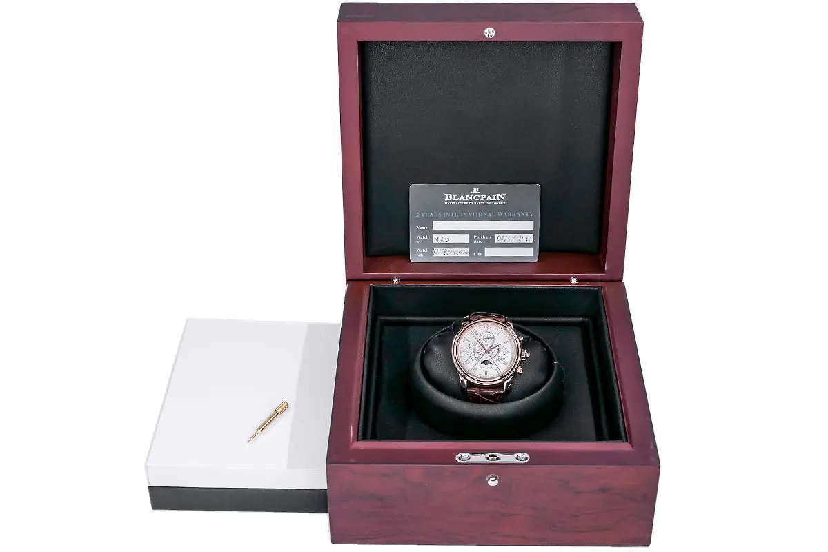 Blancpain Villeret Rotgold 4286P-3642-55B Box Papiere Full Set