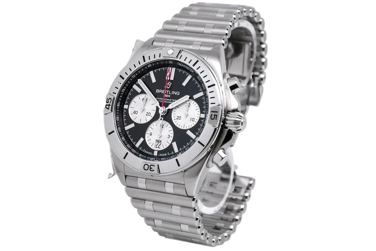Breitling Chronomat B01 42 Stainless steel AB0134101B1A1 Push-button side right