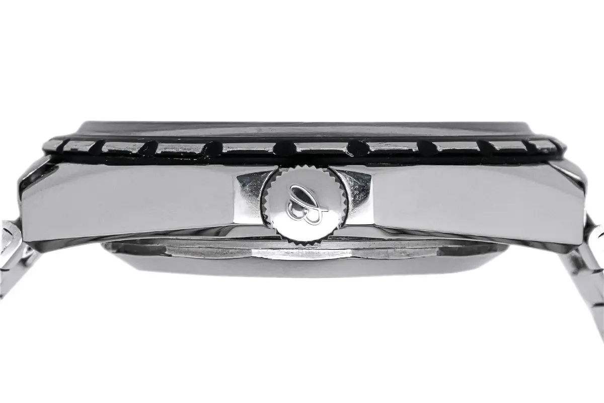 Breitling Navitimer Chrono-Matic Stainless Steel Black 1806 Very Good Crown