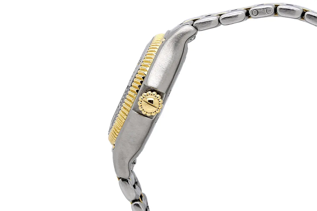 Ebel Discovery Diver Lady Edelstahl Gold 183912 Verschraubte Krone