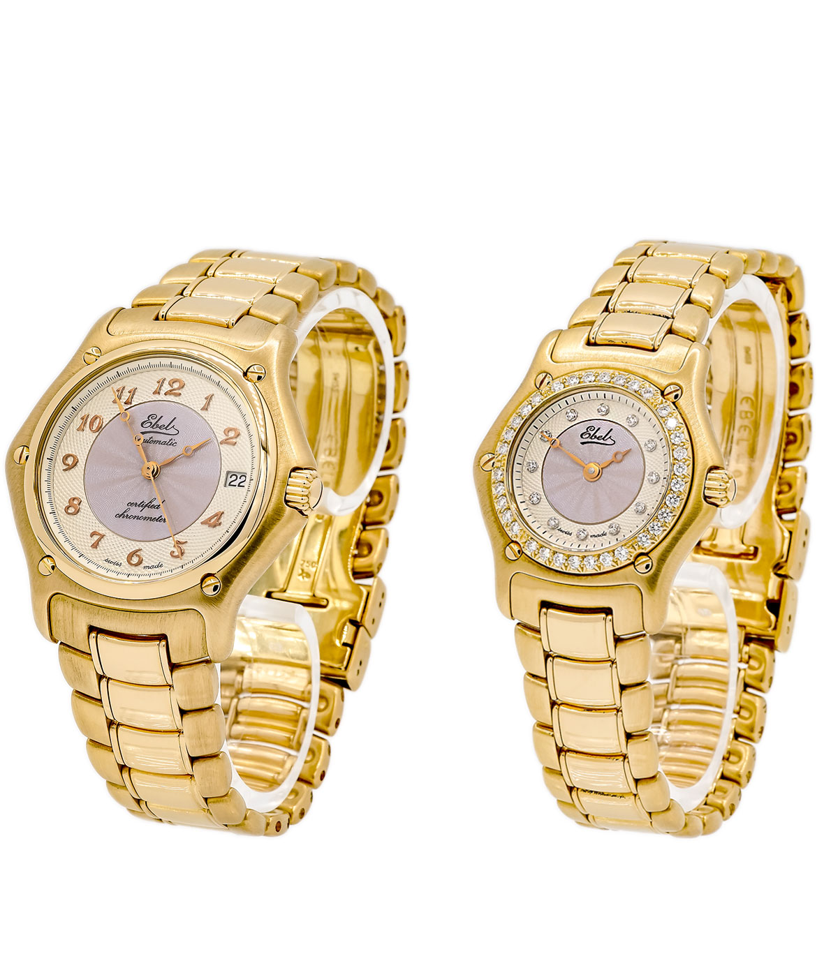 EBEL | Jubiläumsmodell 1911 Rosegold – Set Damen- und Herrenuhr – Full Set – NOS – Limitiert