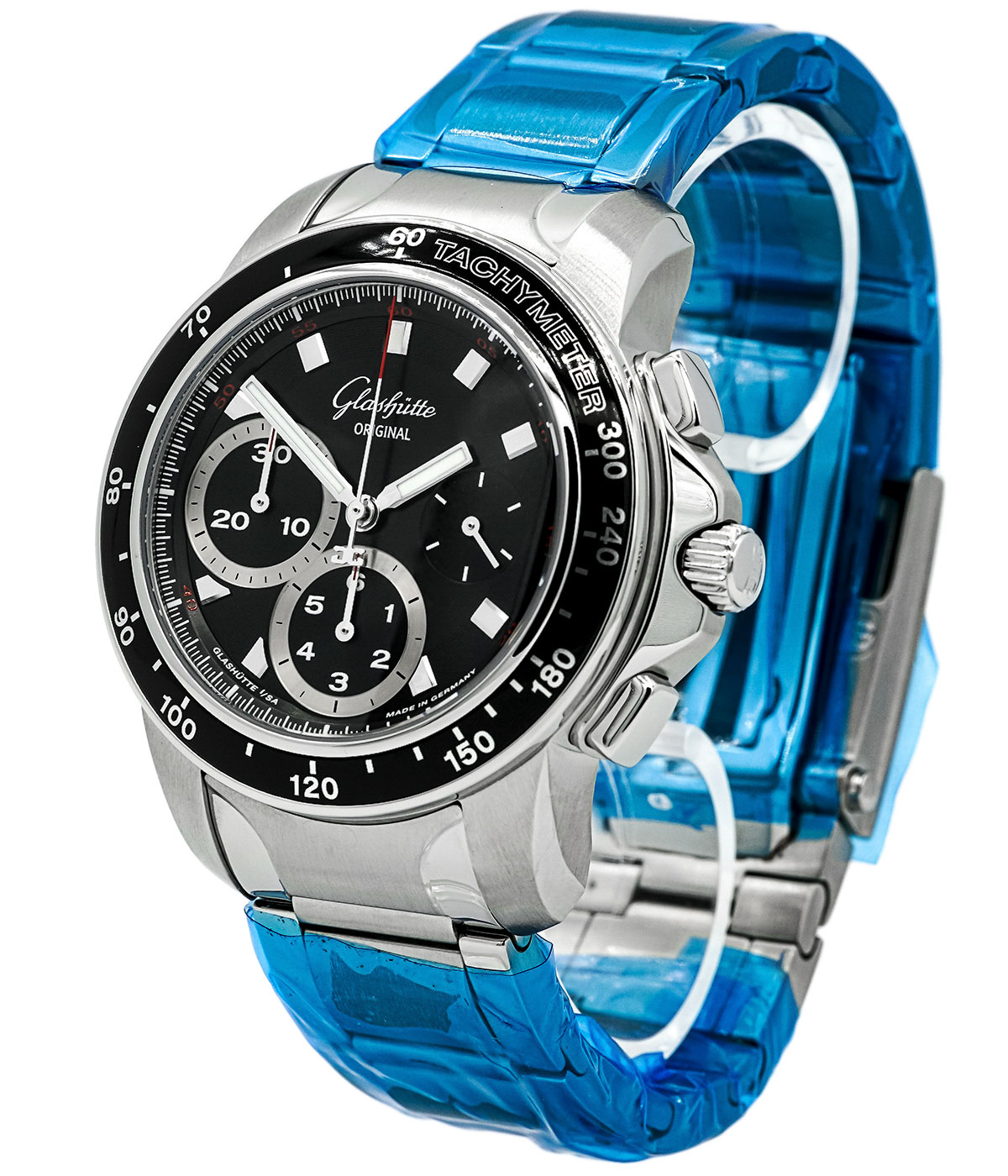 GLASHÜTTE ORIGINAL | Sport Evolution Chronograph | Ref. 39-31-43-03-14 – Full Set – Service 2022