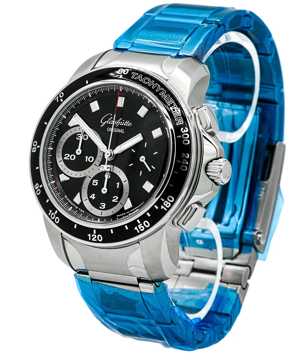 GLASHÜTTE ORIGINAL | Sport Evolution Chronograph | Ref. 39-31-43-03-14 – Full Set – Service 2022