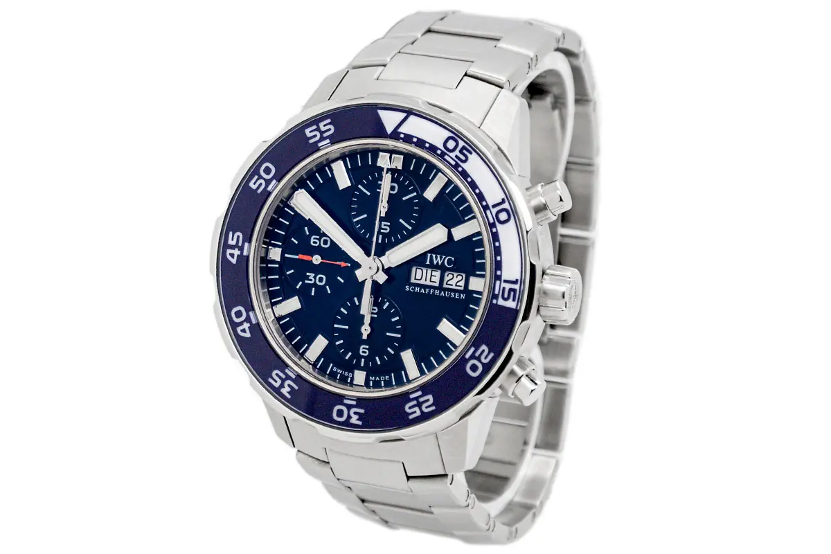 IWC Aquatimer Chronograph Gehäuseflanke rechts Drücker