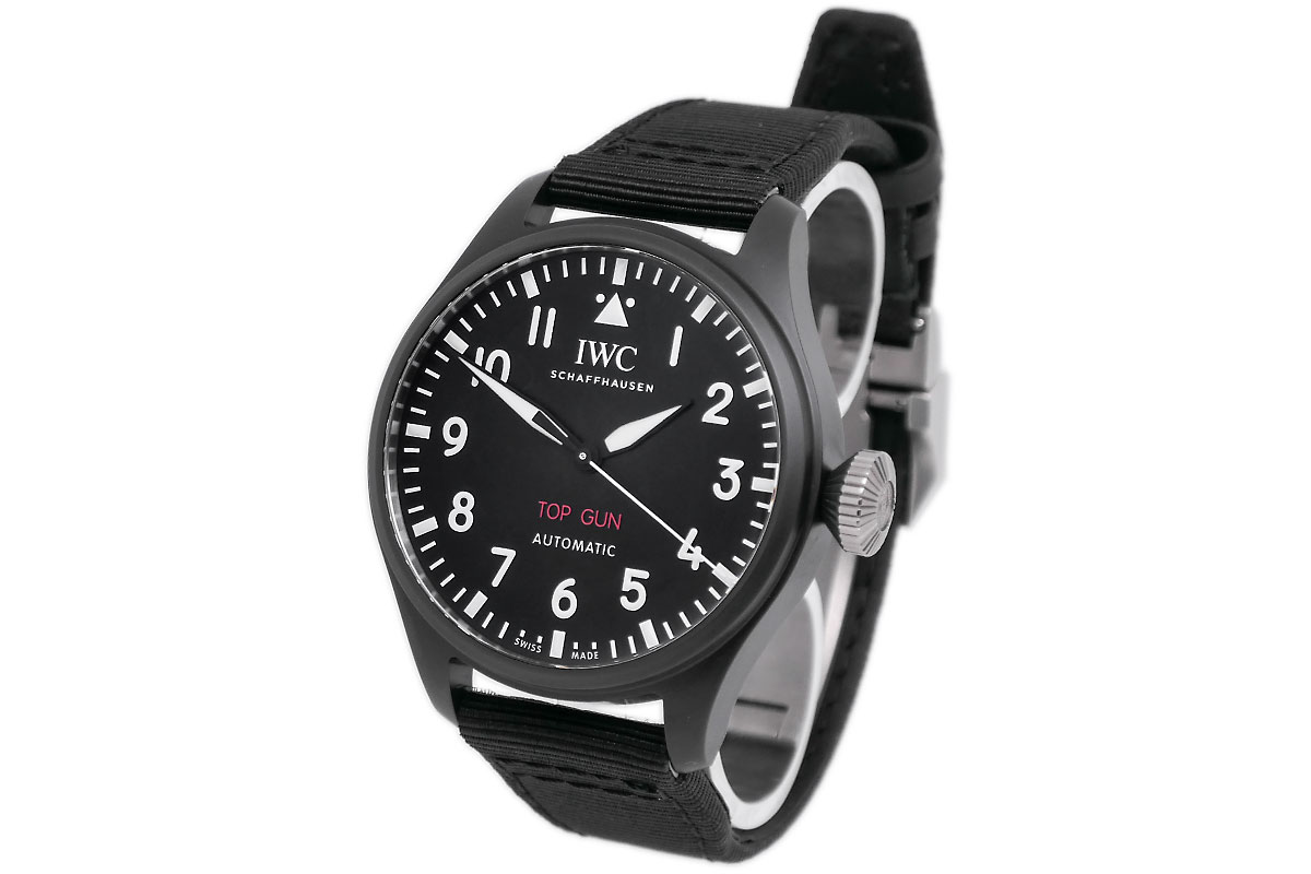 IWC Große Fliegeruhr Big Pilot's Watch 43 Top Gun Keramik IW329801 Ungetragen Rechts