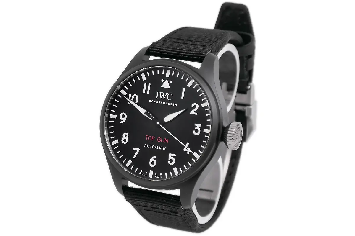 IWC Große Fliegeruhr Big Pilot's Watch 43 Top Gun Keramik IW329801 Ungetragen Rechts