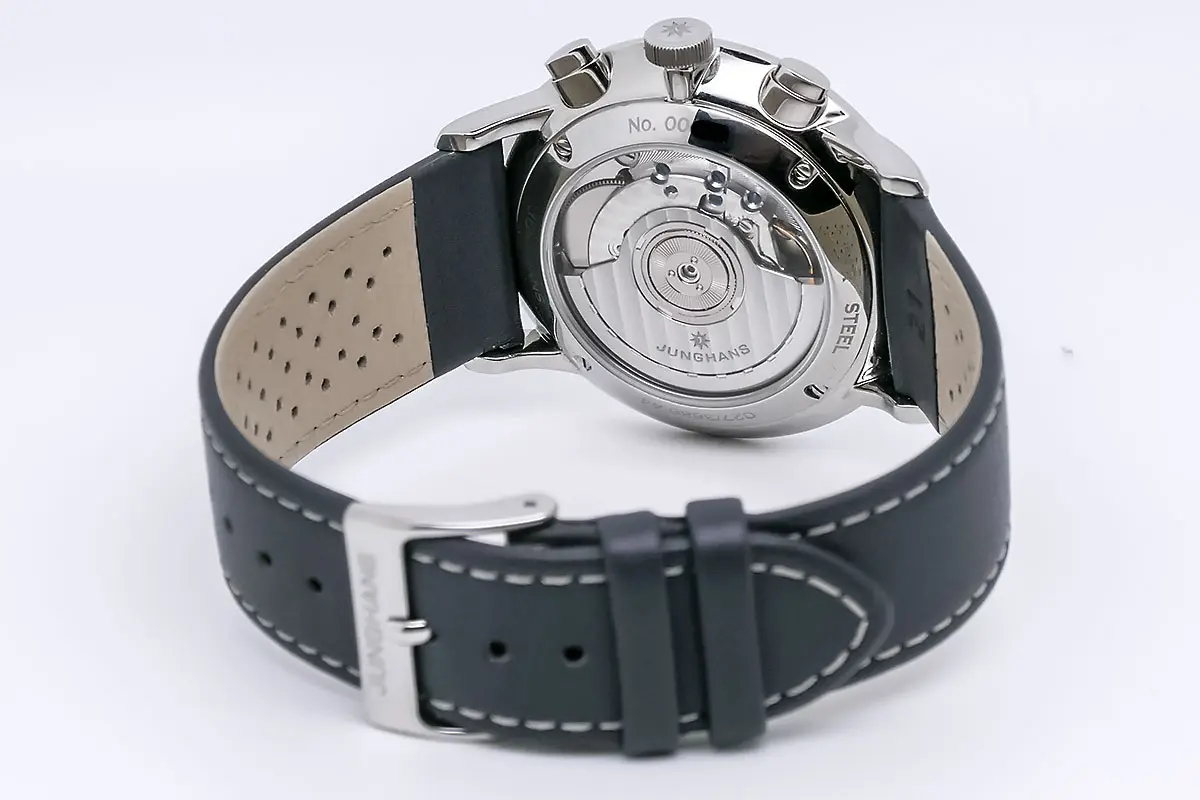 Junghans Meister Driver Chronoscope Edelstahl 027/3686.44 Neu Boden