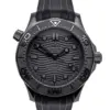 Omega Black Black Seamaster 300M Zifferblattansicht