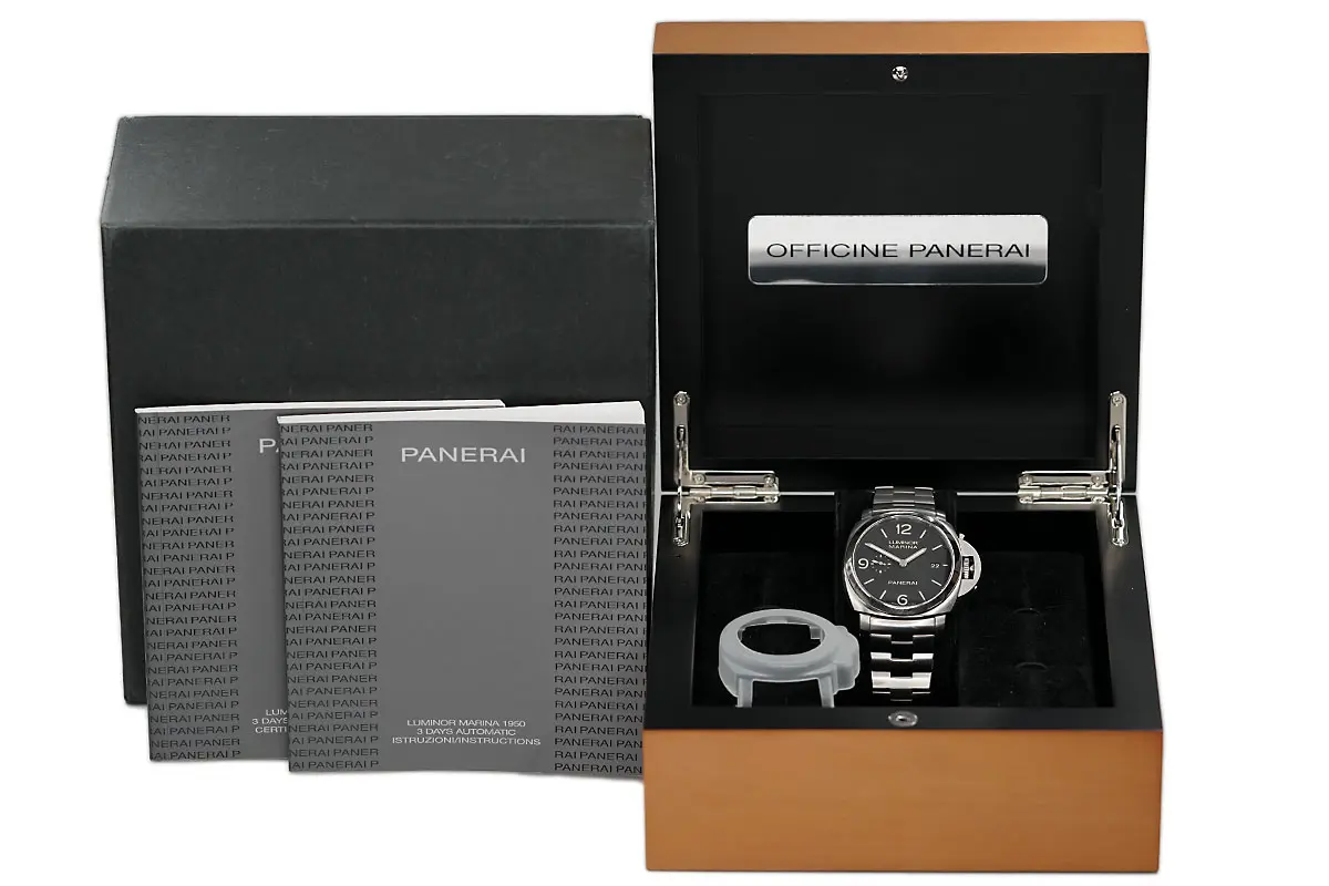 Panerai Luminor Marina 1950 Edelstahl PAM00328 Box Papiere Full Set