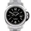 Panerai Luminor Marina Edelstahl PAM00299 getragen Zifferblattansicht