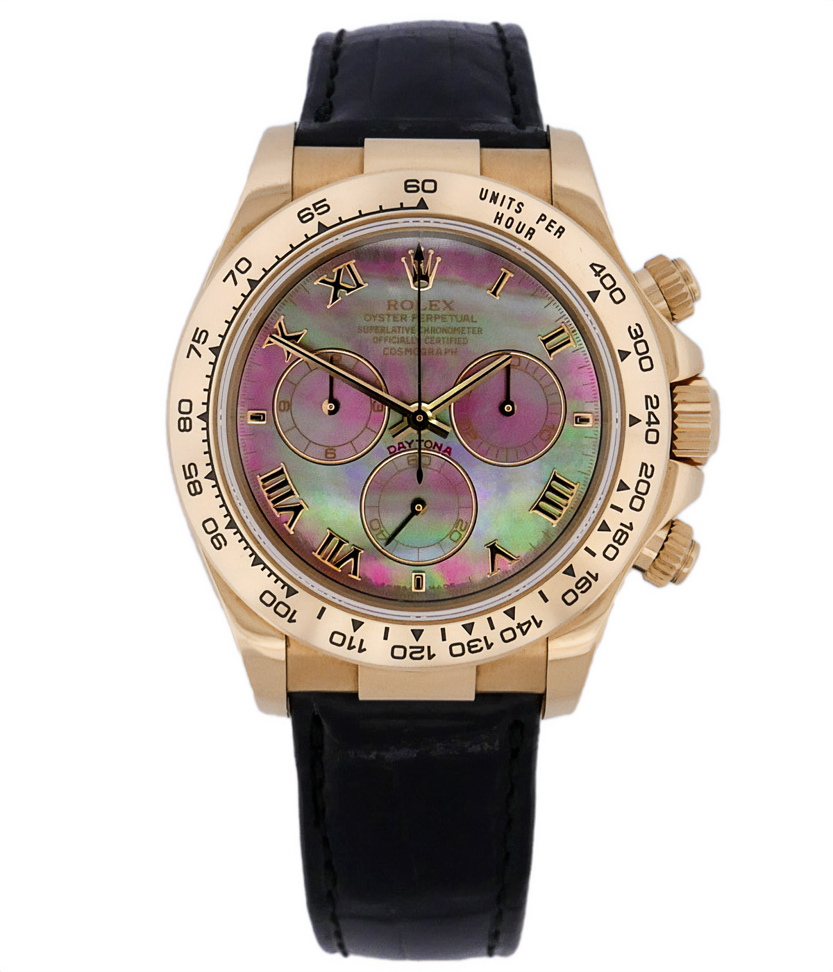 ROLEX | Cosmograph Daytona Yellow Gold Tahiti MOP LC100 | Ref. 116518