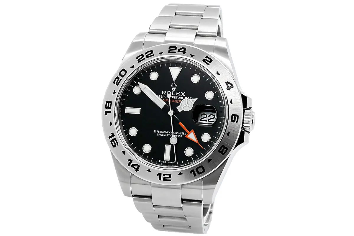 Rolex Explorer II 42mm Edelstahl 904L Krone