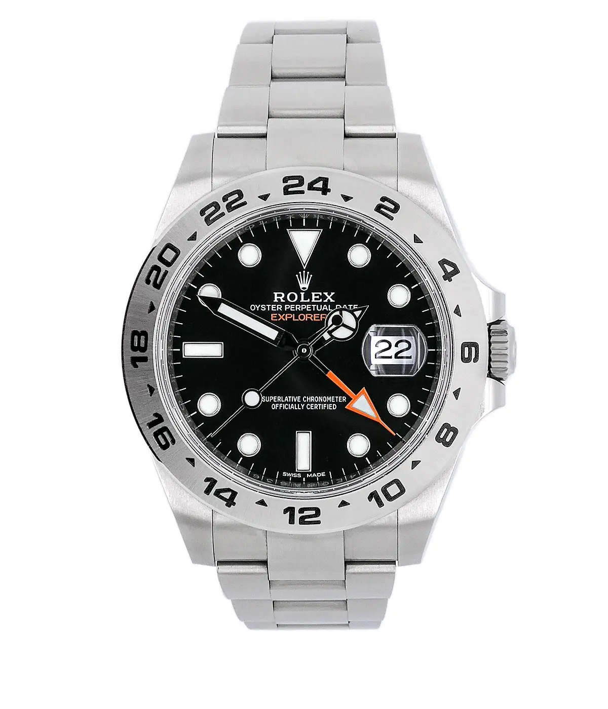 Rolex Explorer II 216570 schwarz Phantom-Zeiger Ungetragen
