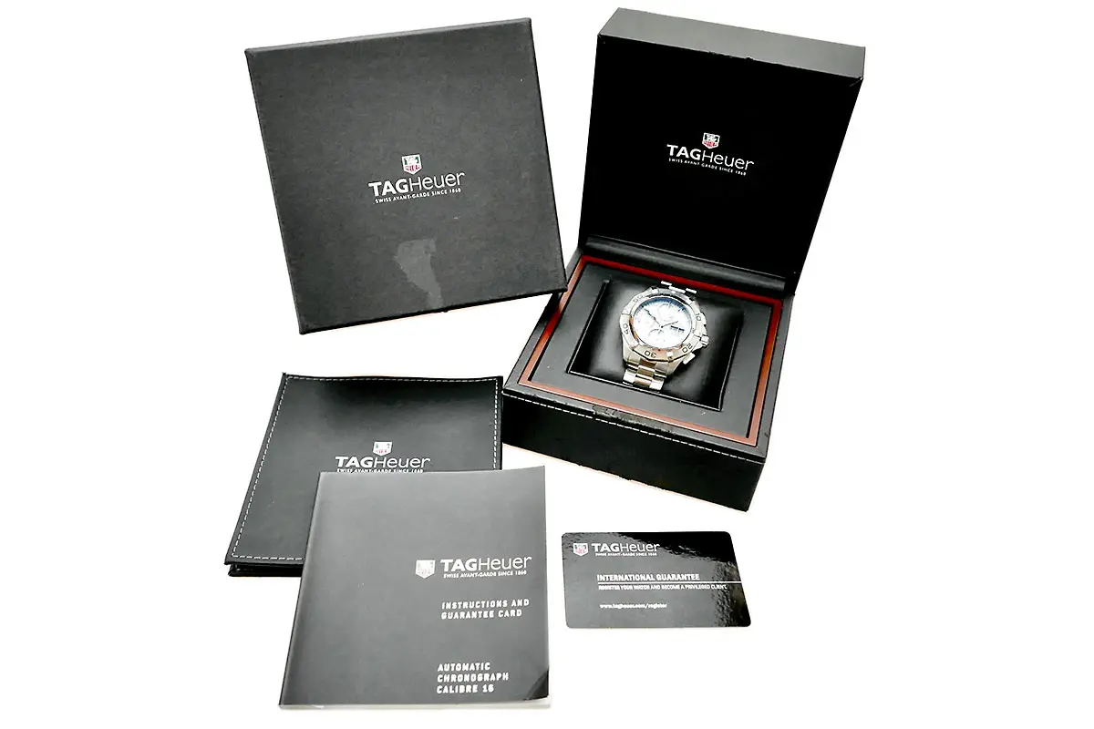 TAG Heuer Aquaracer Chronograph Edelstahl CAF2011 Full Set