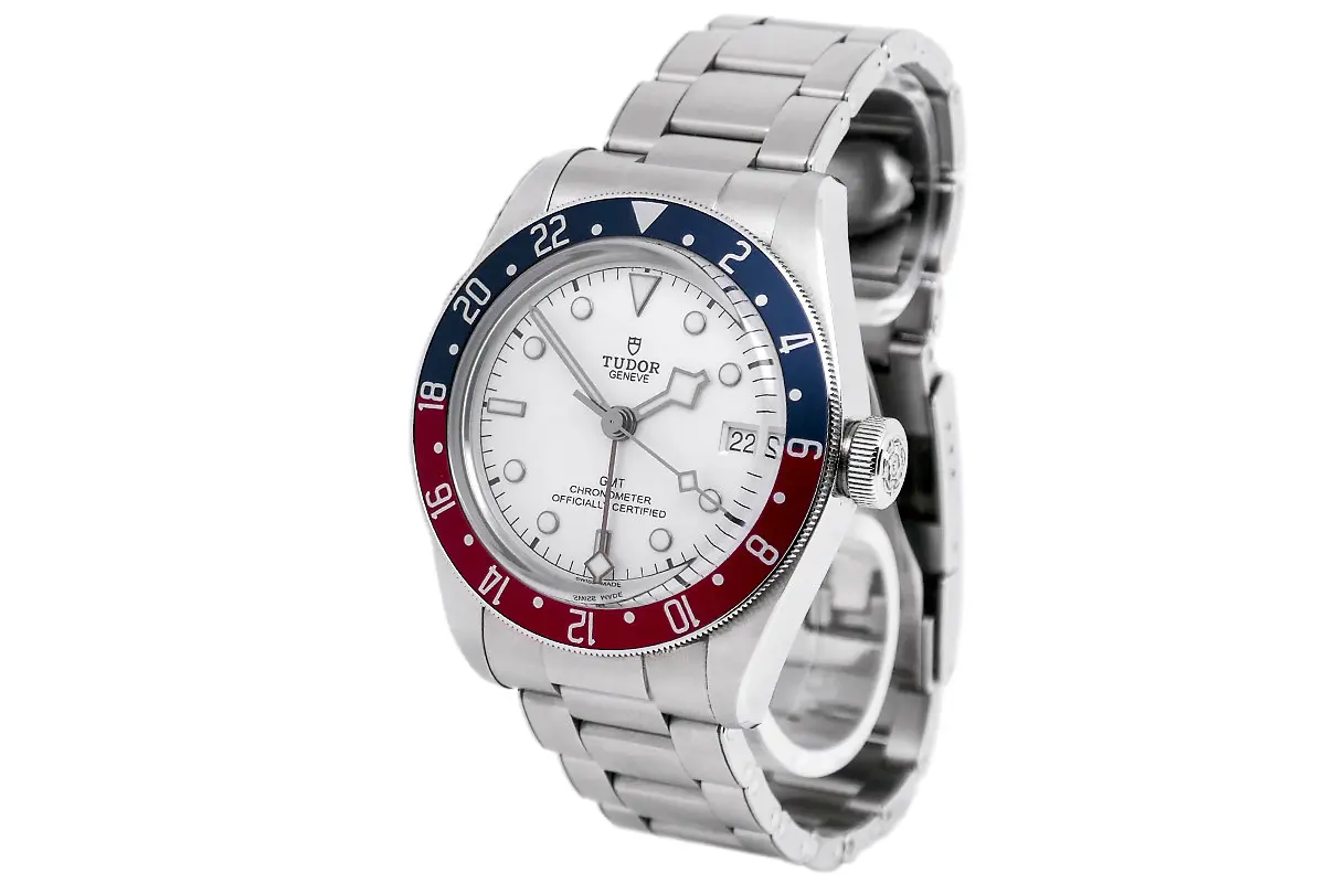 TUDOR Black Bay GMT Edelstahl Opalin M79830RB-0010 Ungetragen Rechts