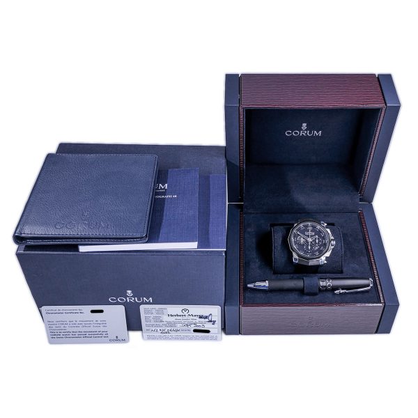 CORUM | Admirals Cup Challenger Chronograph 48 Black Titanium Limited Service 2024 | Ref. 753.935.06/0371AN52