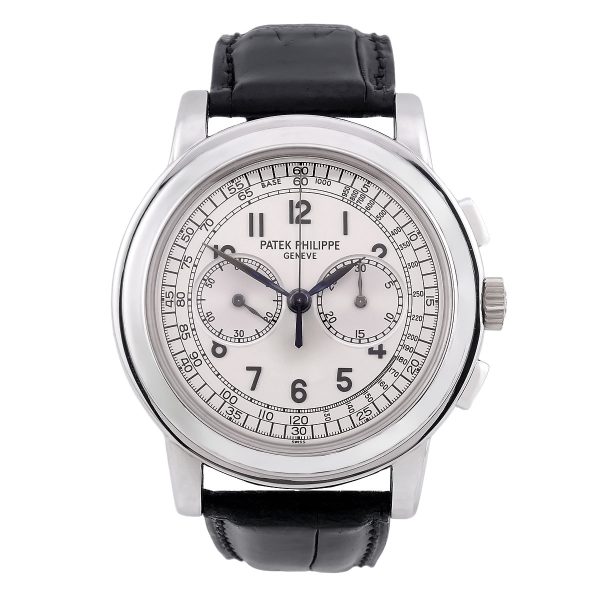 PATEK PHILIPPE Grande Taille Chronograph Handaufzug Weißgold Ref. 5070G