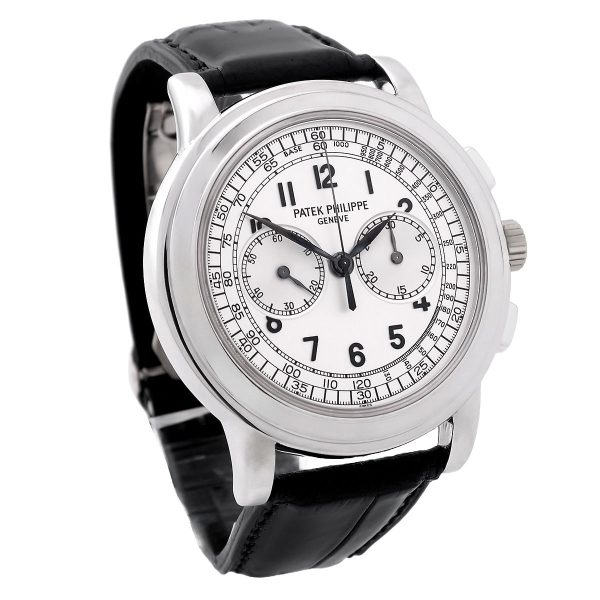 PATEK PHILIPPE Grande Taille Chronograph Handaufzug Weißgold Ref. 5070G