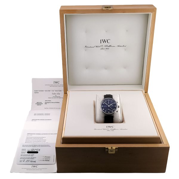 IWC | Portugieser Chronograph Automatic White Gold with original Diamond Setting | Ref. IW371439