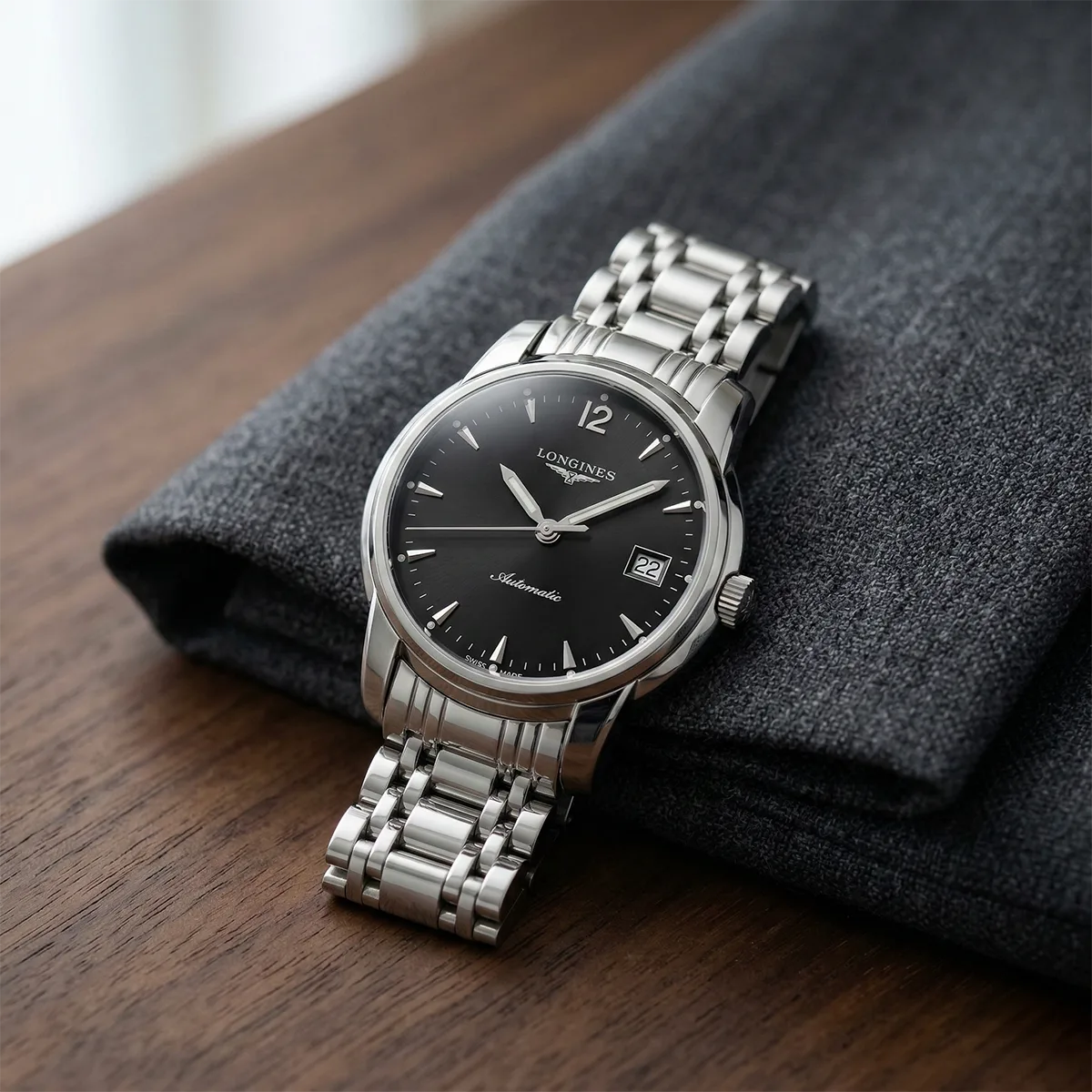 Longines Saint-Imier Edelstahl L2.763.4.52.6 Sehr gut Stilleben