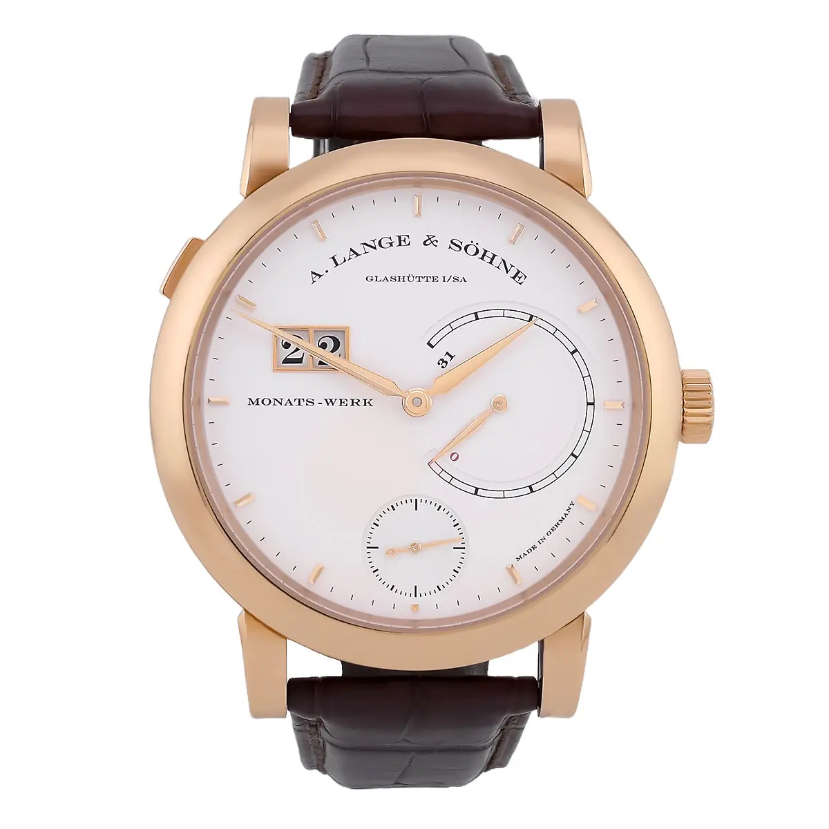 A. Lange & Söhne Lange 31 Roségold silbern 130.032F neuwertig Front