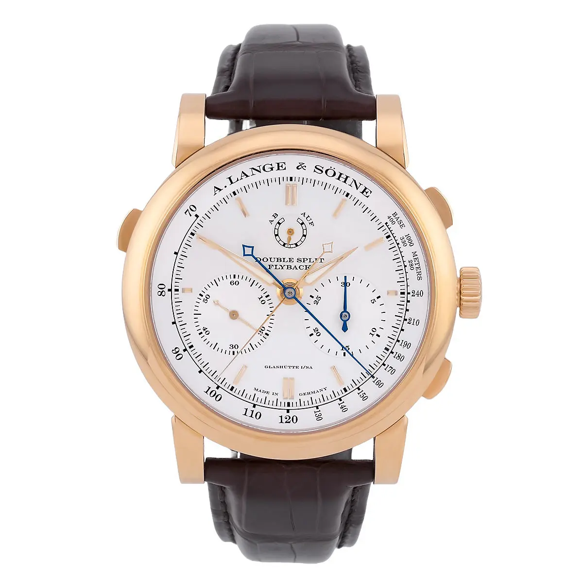 A. Lange & Söhne Double Split Roségold 404.032 NOS Zifferblatt
