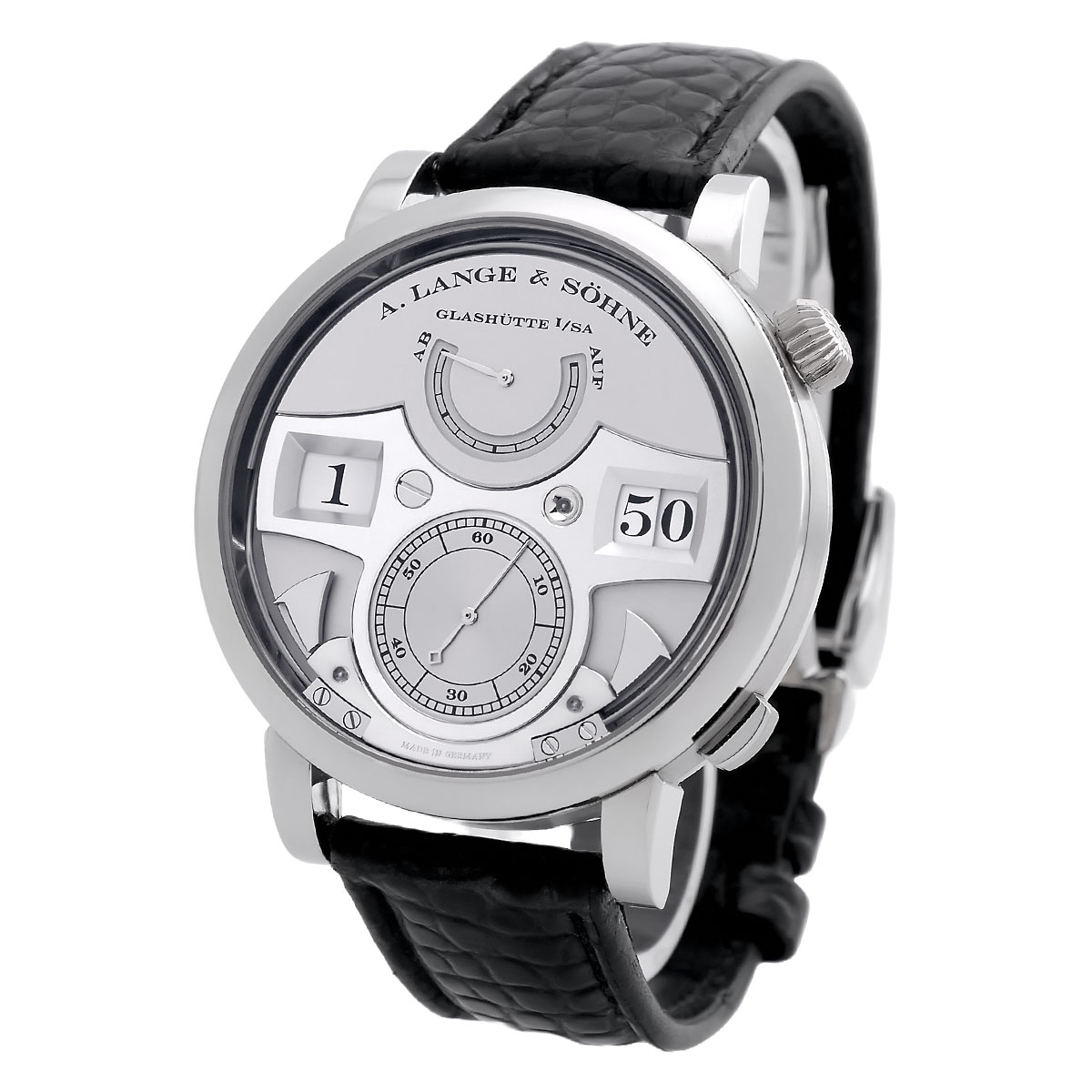 A. LANGE & SÖHNE | Zeitwerk Striking Time Platin | Ref. 145.025 – Full Set – NOS – Bild 1