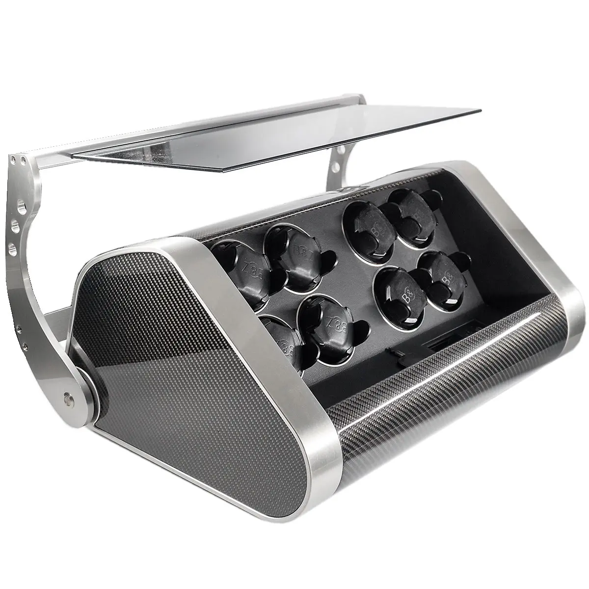 BUBEN & ZÖRWEG | Revolution 8 Carbon watch winder (for 8 watches) | Extremely high quality!