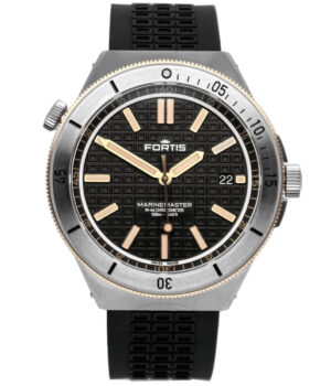 Fortis Marinemaster M-44 Black Resin Gold | Referenz F8120015 mit schwarzem Zifferblatt, Limitiert, NOS