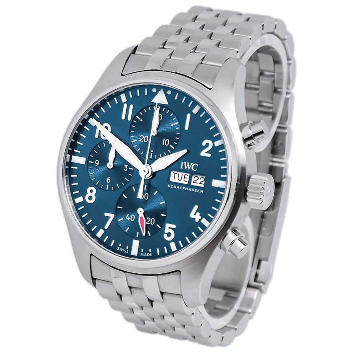 IWC Pilot’s Watch Chronograph 41 Edelstahl IW388102 Gehäuseflanke rechts