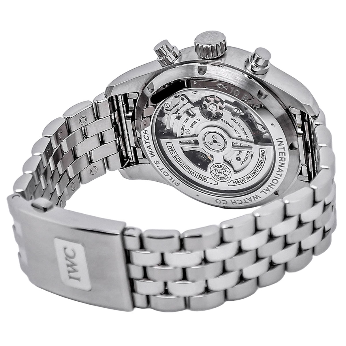 iwc-fliegeruhr-pilots-watch-chronograph-41-referenz-iw388102-blaues-zifferblatt-03-2035-5 IWC Fliegeruhr Pilot's Watch Chronograph 41 Edelstahl mit blauem Zifferblatt Referenz IW388102