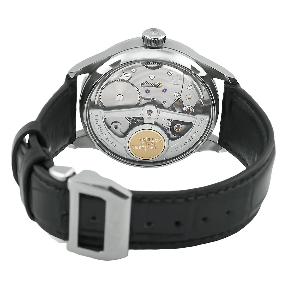 IWC Portugieser Edelstahl schiefergrau IW500126 Neuwertig Boden