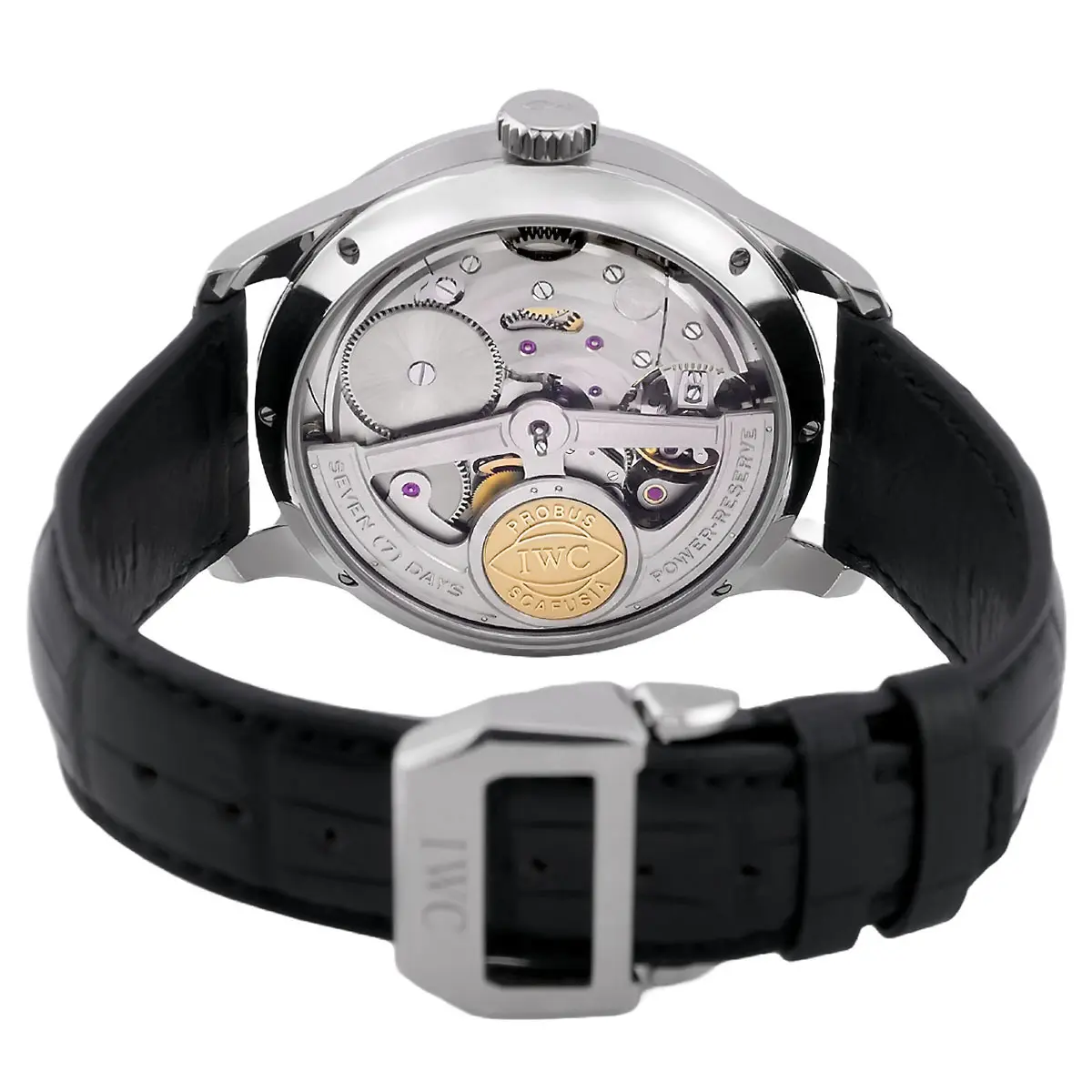 IWC Portugieser Perpetual Calendar Platin IW502111 Kaliber 50611 Glasboden