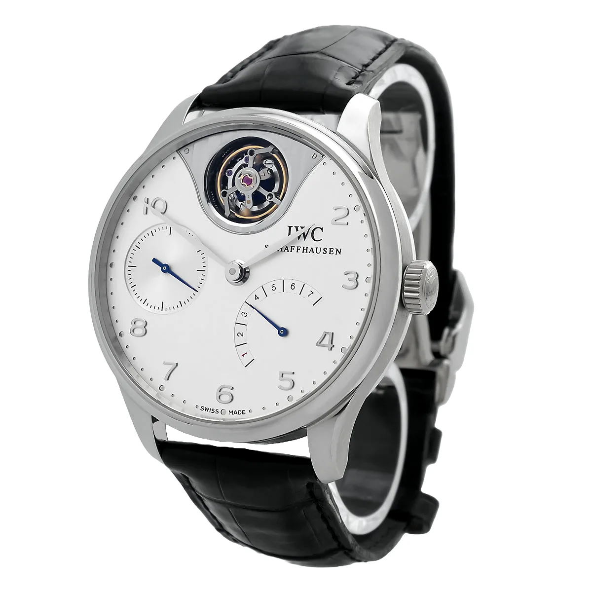 IWC Portugieser Tourbillon Mystere Platin Ref. IW504204 Full Set NOS Limitiert Links