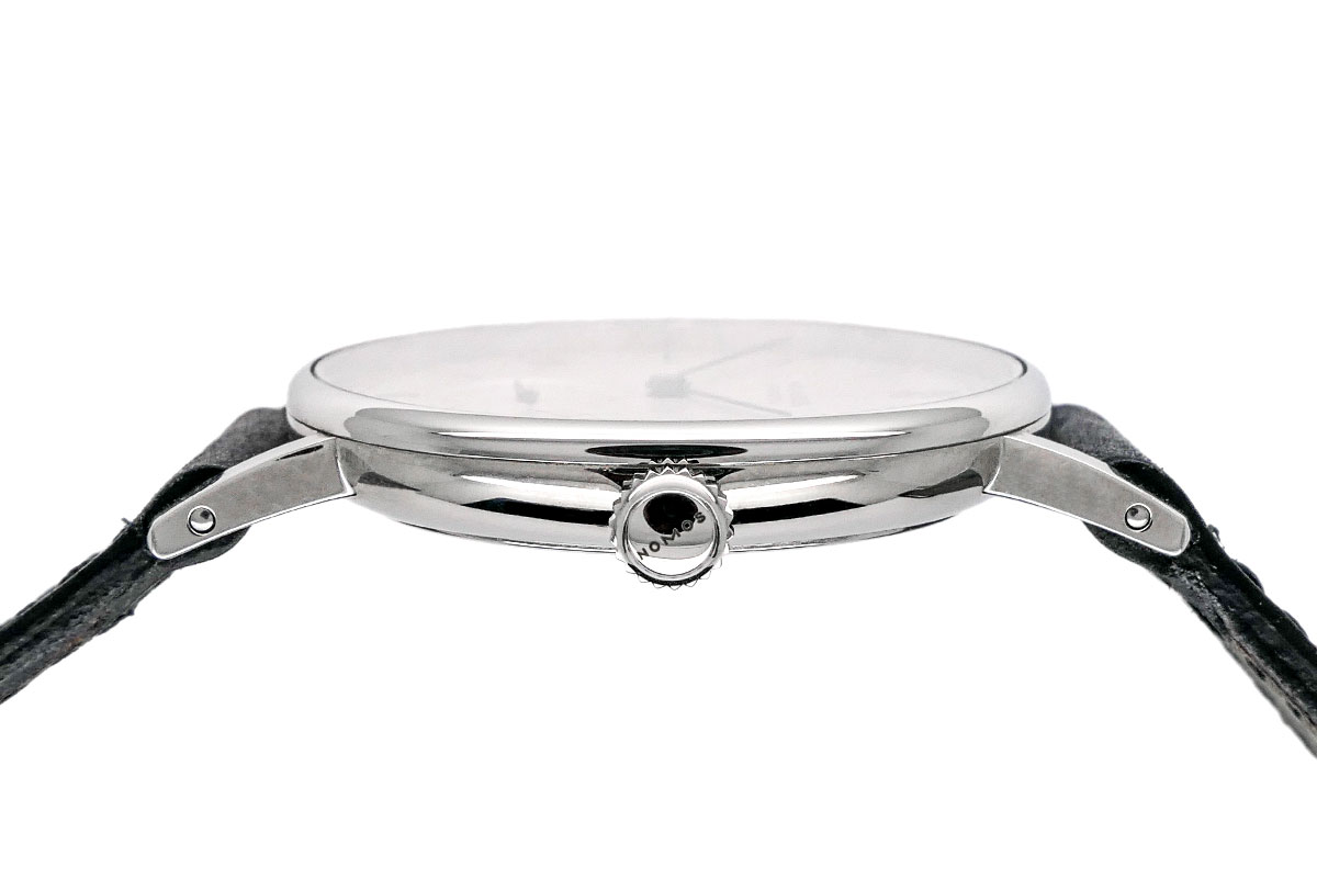 NOMOS GLASHÜTTE Ludwig Handaufzug Referenz 201 mit weissem Zifferblatt