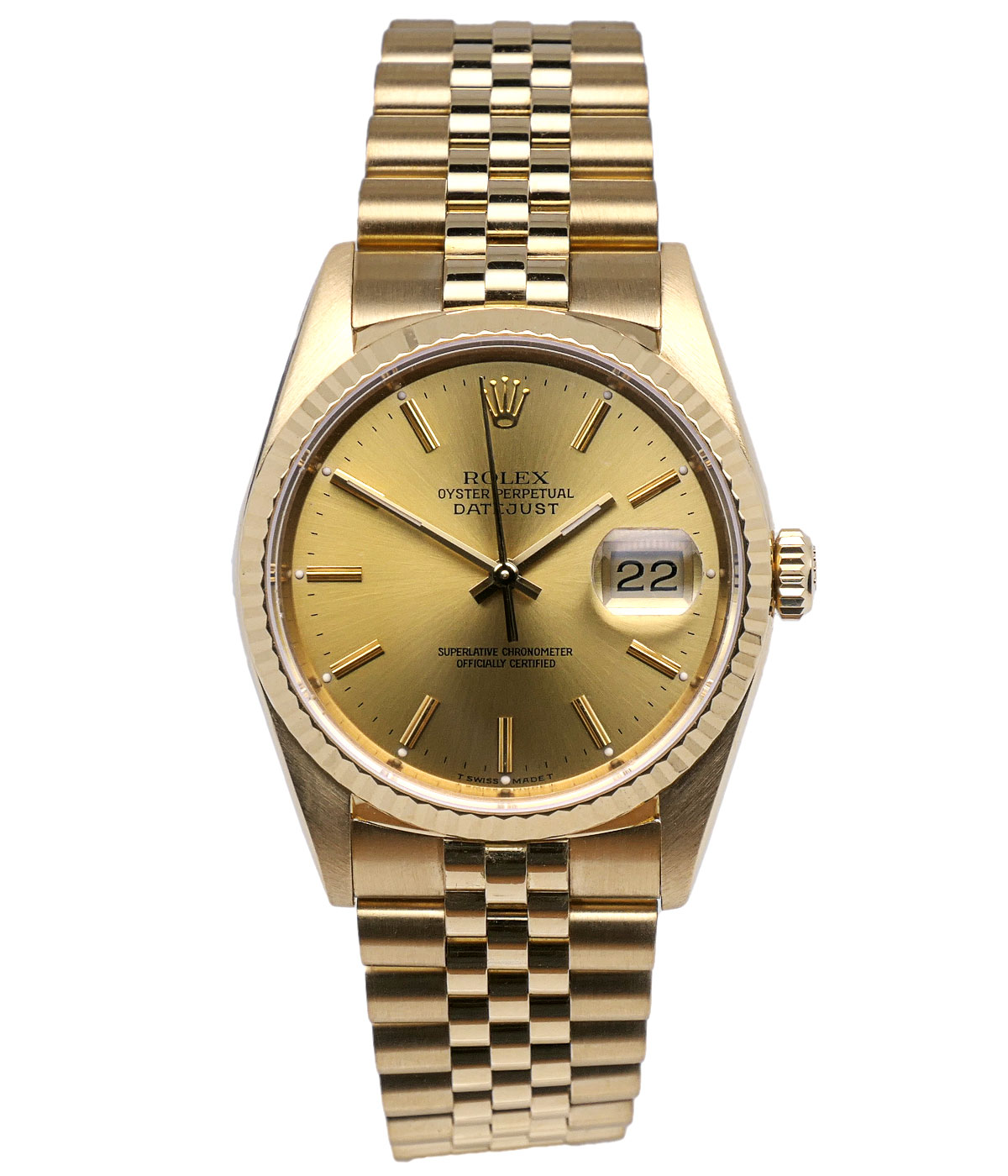 ROLEX | Datejust 36 Yellow Gold 2024 Service | Ref. 16238