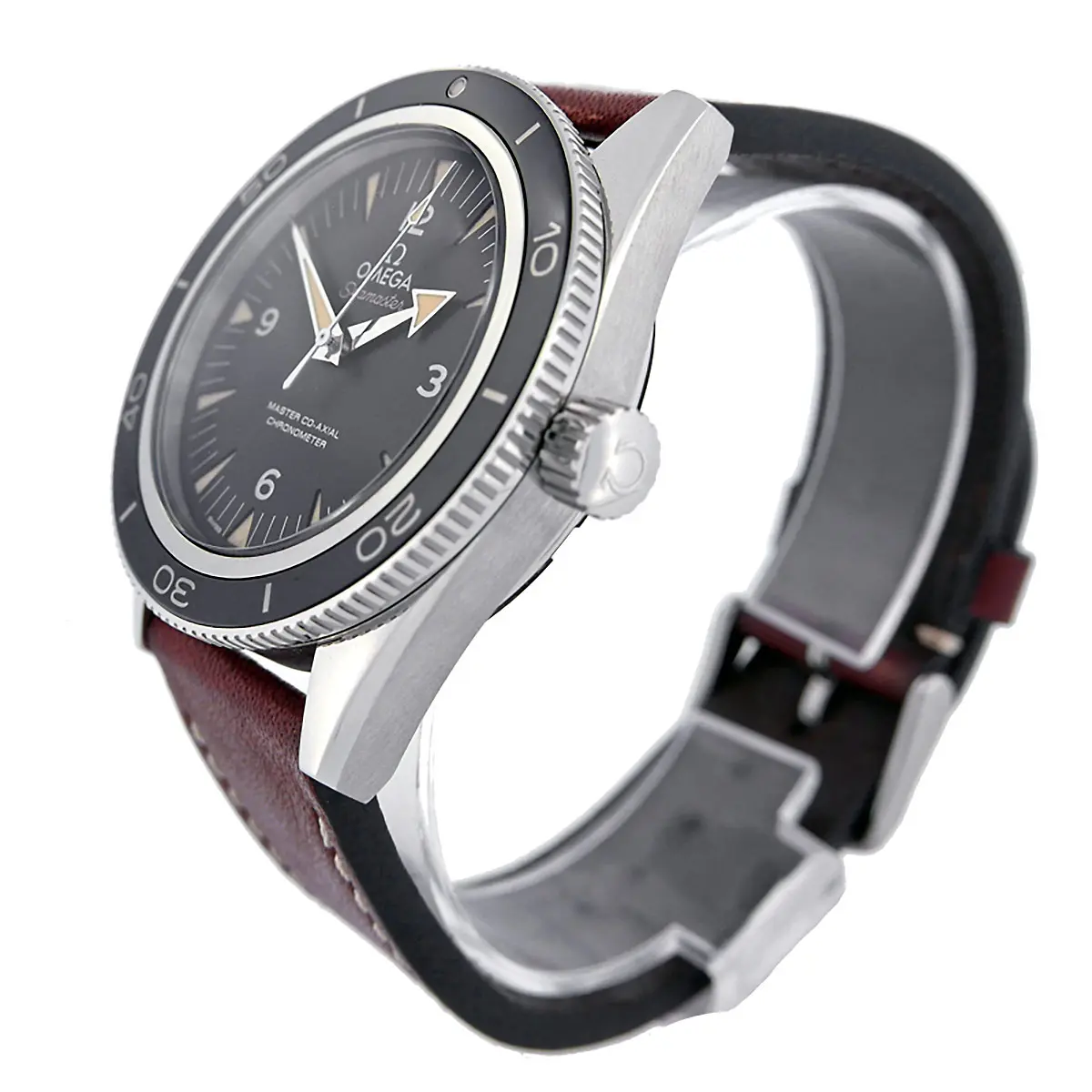 Omega Seamaster 300 Gehäuseflanke poliert Krone