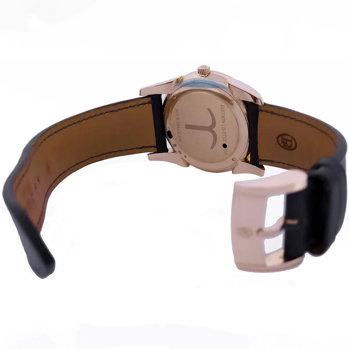 Parmigiani PF701 micro rotor platinum solid gold back