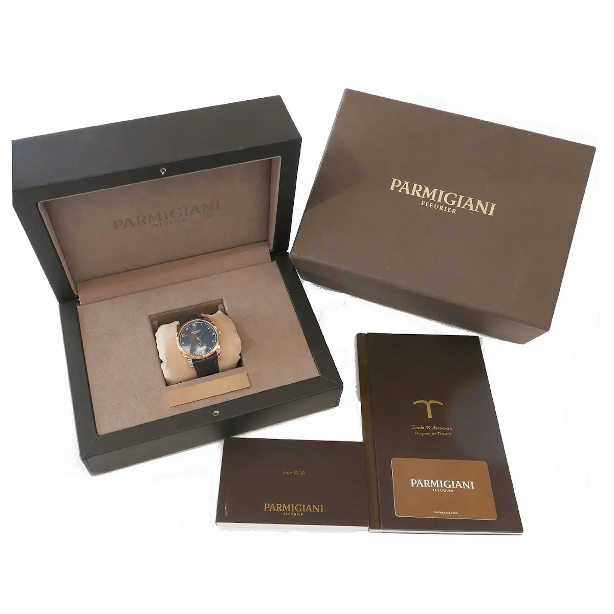 Parmigiani Fleurier Tonda Treccani Box and Certificate Full Set