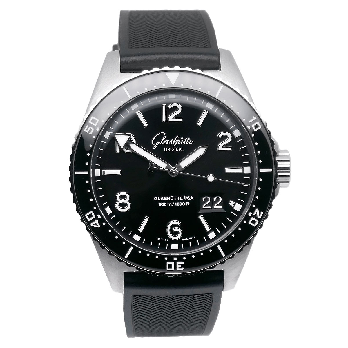 GLASHÜTTE ORIGINAL | SeaQ Panoramadatum | Ref. 1-36-13-01-80-06 – Full Set – NOS