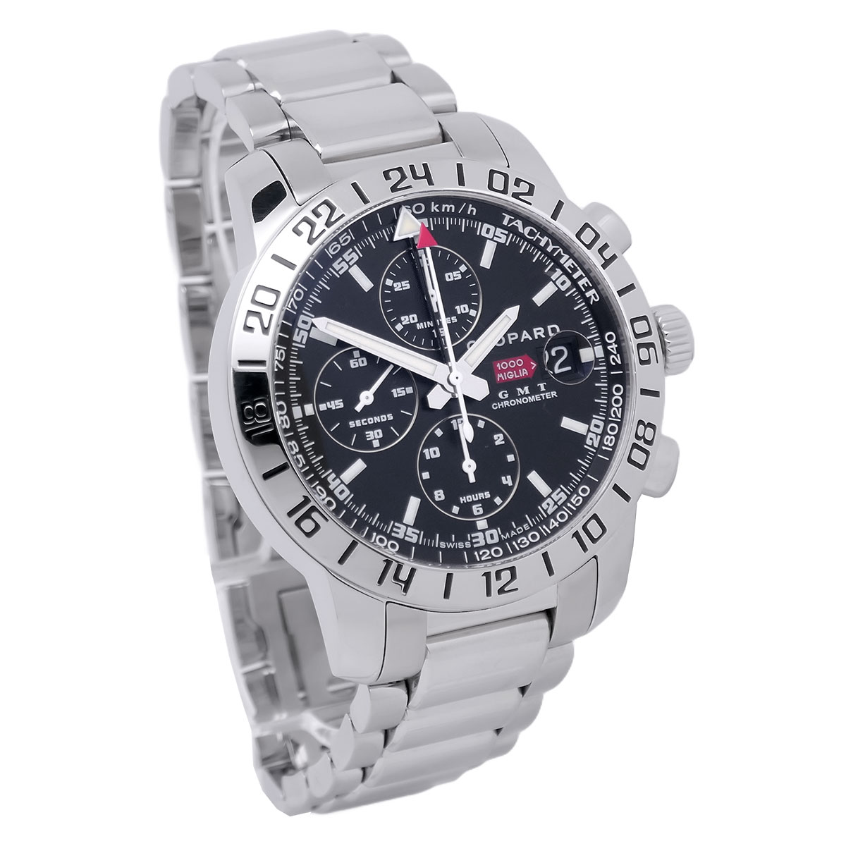 CHOPARD Mille Miglia GMT Chronograph Ref. 8992 Front Left CHOPARD Mille Miglia GMT Chronograph Ref. 8992 Front Left