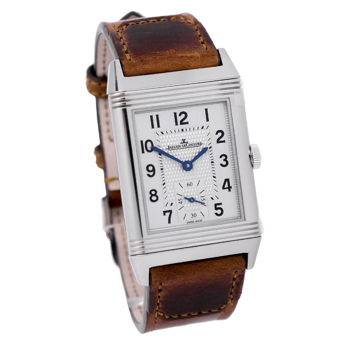 JAEGER-LeCOULTRE Reverso Classic Monoface Small Seconds Ref. Q2438522 front right JAEGER-LeCOULTRE Reverso Classic Monoface Small Seconds Ref. Q2438522 front left