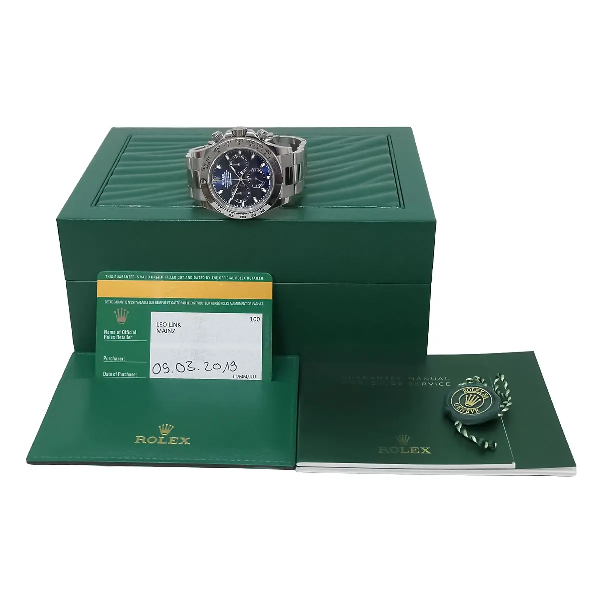 Rolex Daytona 116509 Box und Papiere 2019