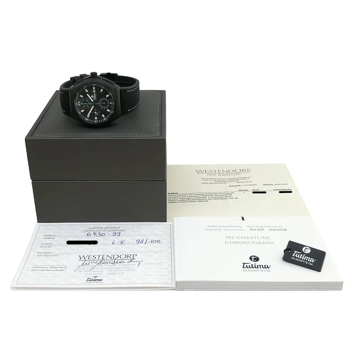 TUTIMA Glashütte | X Revolution M2 Coastline Chronograph | Ref. 6430-99 – Full Set – NOS – Limitiert auf 100 Stück – Bild 7