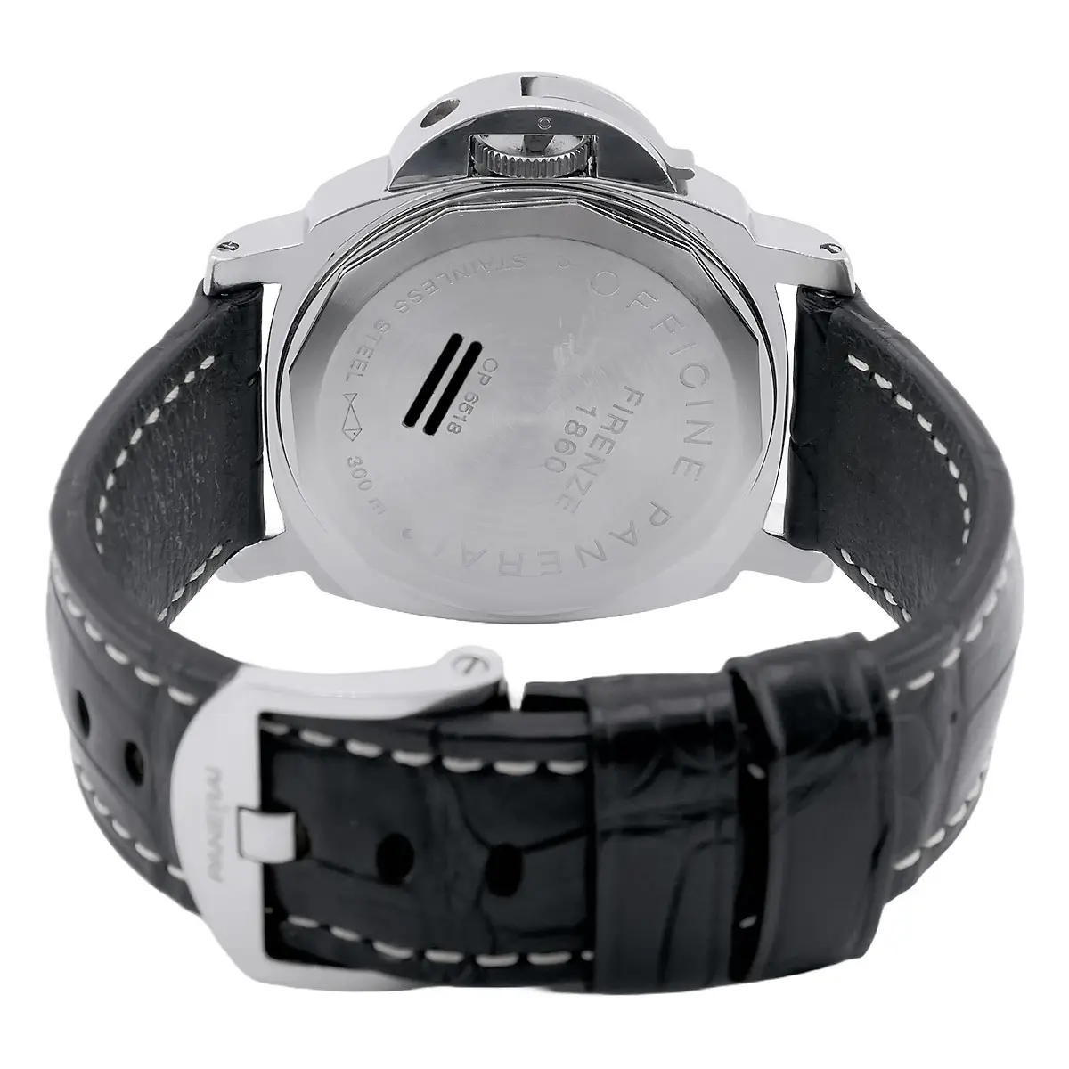 Panerai Luminor Marina Edelstahl PAM00001 Verschraubter Stahlboden