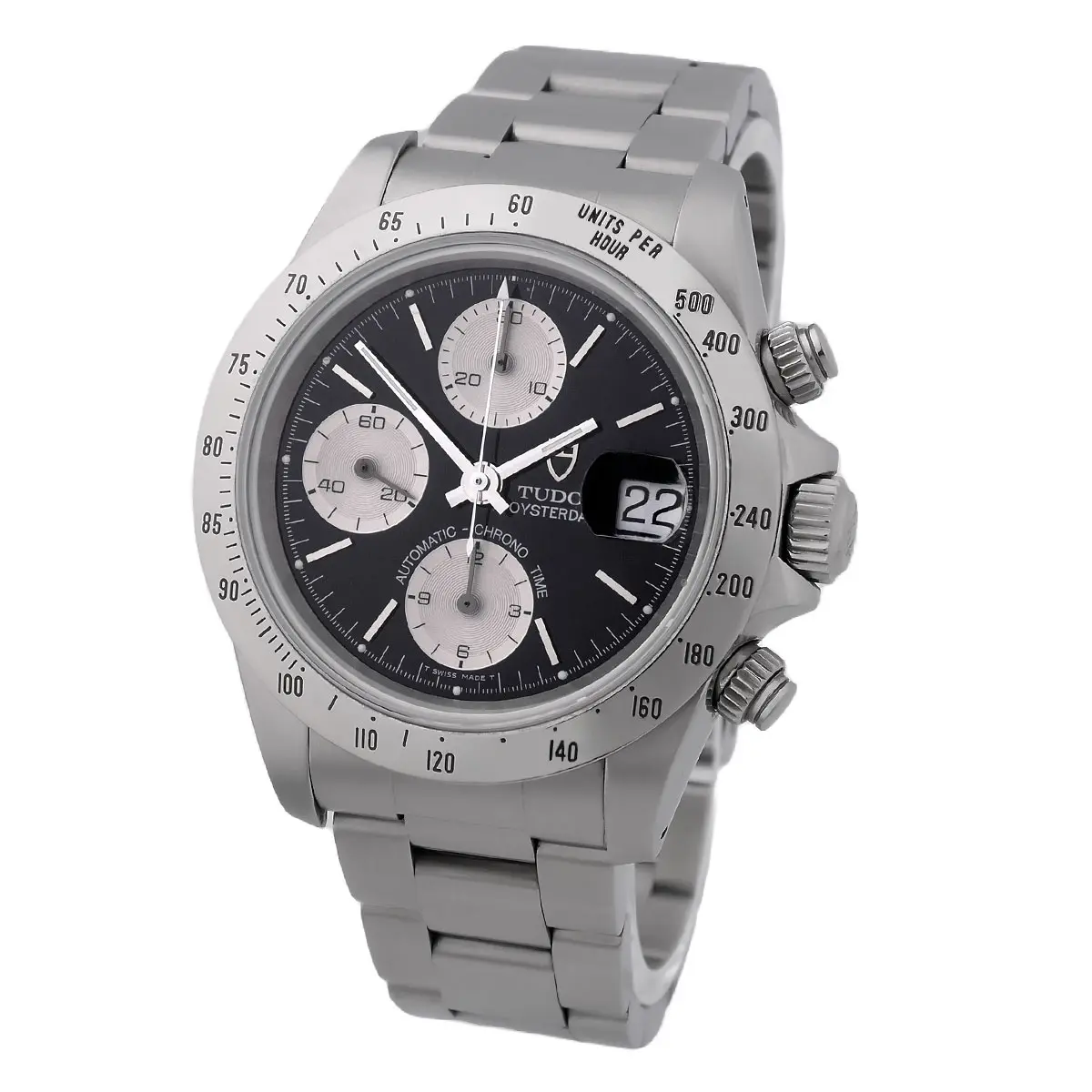 Tudor Prince Oysterdate 79280 Oysterband Stahl Schrägansicht Rechts