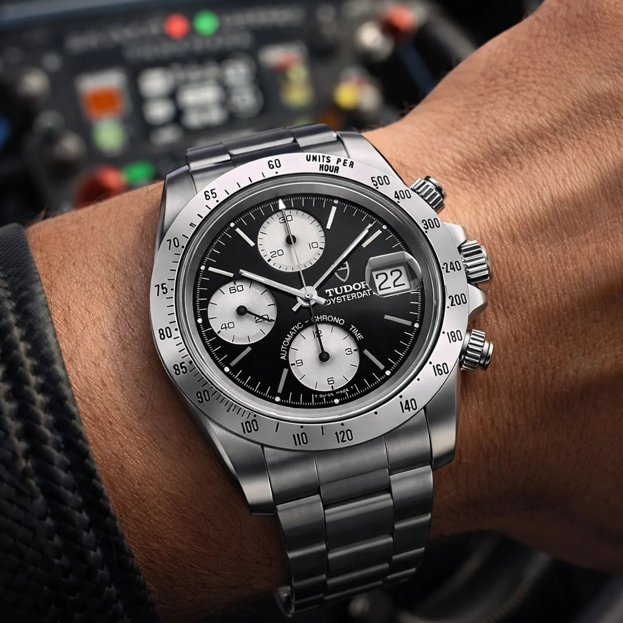 Tudor Prince Oysterdate Chronograph 79280 Zifferblatt Wristshot